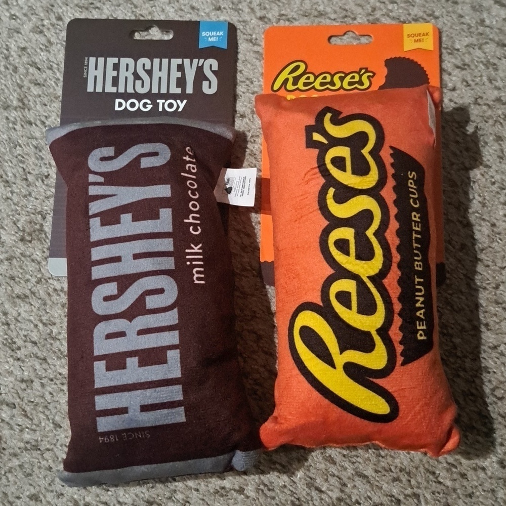 NWT HERSHEY'S dog toys (lot of 2)